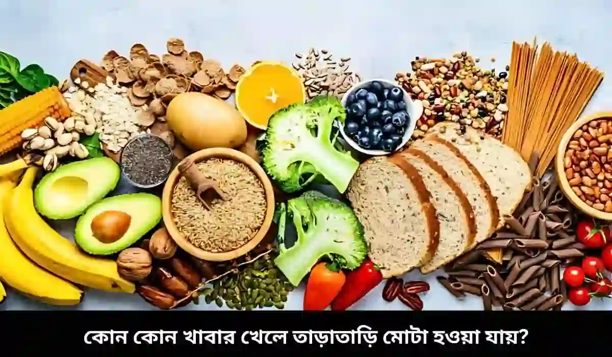 You are currently viewing কোন কোন খাবার খেলে তাড়াতাড়ি মোটা হওয়া যায়?